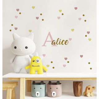 Adesivo de parede - Letra + Nome - vinil adesivo - decoraçao de quarto infantil - quarto do bebe - decoraçao - maternidade - papel de parede