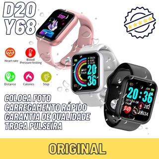 Y68 Bluetooth à Prova D’água Smartwatch Fitness monitor Masculino Relogio