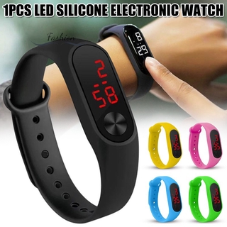 Dc tiktok Silicone Relógio De Pulso Para Homens E Mulheres Cores Doces Eletrônicos Relógios LED Casual Sports Watch Tik Tok