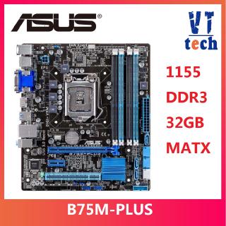 Asus B75M-PLUS Desktop Motherboard B75 h61 b75m Socket LGA 1155 i3 i5 i7 DDR3 32G uATX UEFI BIOS Original Used Mainboard On Sale (1)