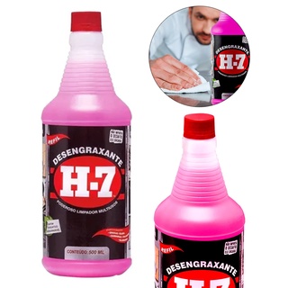 Desengraxante H-7 - 0,5 Litros - Limpeza Pesada - H7 Original