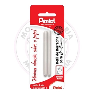 Borracha Refil Clic Eraser Pentel - Blister 2 UN