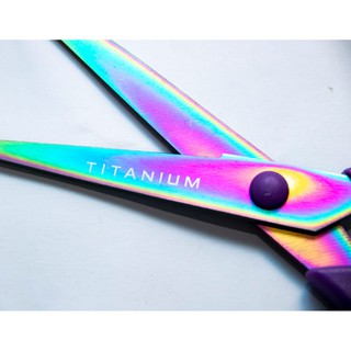 Tesoura Multiuso de Titânio Titanium Roxa, Ideal para Costura (2)