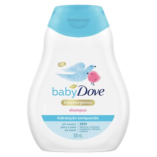 Shampoo Baby Dove Hidratação Enriquecida 200ml hipoalergênico PH neutro Sem lágrimas