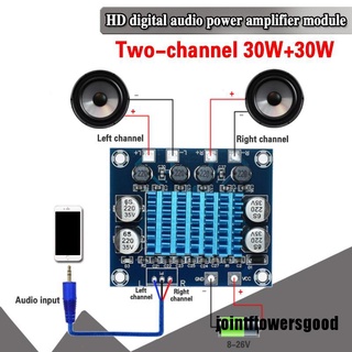 Jtfg Tpa3110 Xh-A232 30w + 30w 2.0 Canais Placa Amplificador De Potência De Áudio Estéreo Digital Boa
