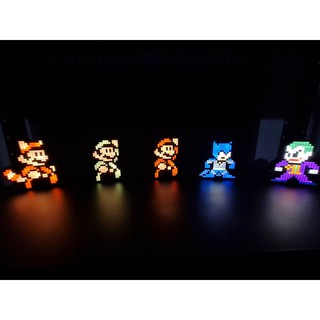 Luminárias Pixel Pals - DC - Super Mario Bros. 3 - Diversos Personagens (2)