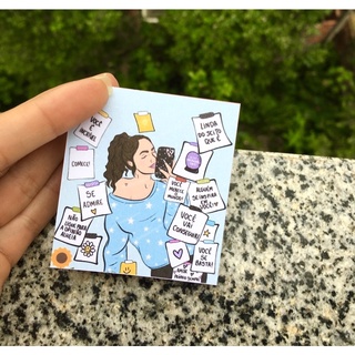 Impressão de cartão lembrete do cuidado mulher brindes para clientes frase motivacional inspiradora