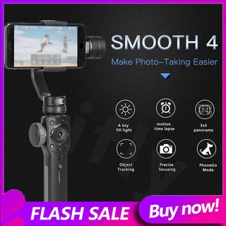 Smooth 4 3-Axis Handheld Brushless Gimbal Portable Stabilizer Integrated Control Panel Camera Mount (1)