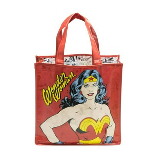 Sacola Reutilizável Mulher Maravilha Wonder Woman DC Comics - Vermelho
