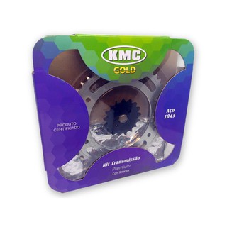 Kit Transmissão Relação Bros 150 Com Retentor Kmc Gold (1)
