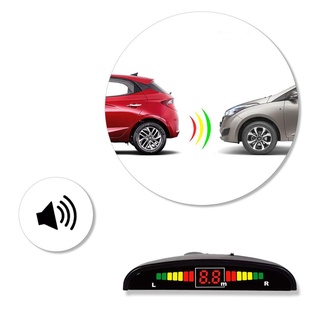 Sensor de Estacionamento Ré 4 Pontos Preto Display Digital Roadstar RS204BR (3)