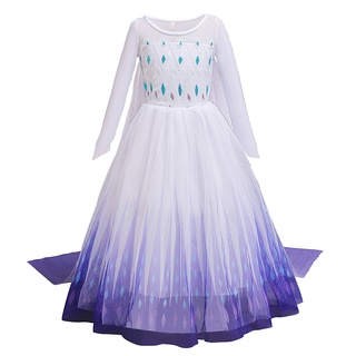 Wfrv Kids Girls Dress Snow White Birthday Party Cosplay Costume Frozen Halloween Dress (8)