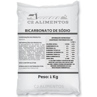 Bicarbonato de Sódio Puro - Fino - Sem Mistura - Grau Alimentício - Serve Para Receitas - Limpeza - Cosmético (1)