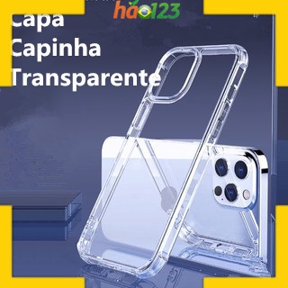 CAPA de Capinhas Anti Shock Transparente Para iPhone/ 5 /6 /7 8 Plus/ 11 pro/ X/ Xr/ Xs Max /12 MINI /12 PRO MAX/13 PRO/13 PRO MAX