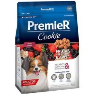 Petisco Premier Cookie Cães Adultos Frutas Vermelhas E Aveia 250 G