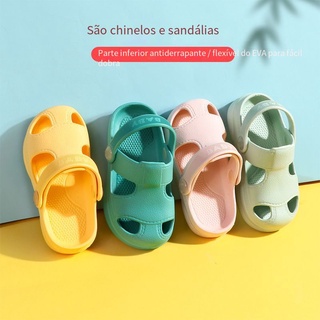 Moda Verão Sandália Infantil Masculina Com Sola Flexível Antiderrapante-Sapato Meninos Bebê (8)