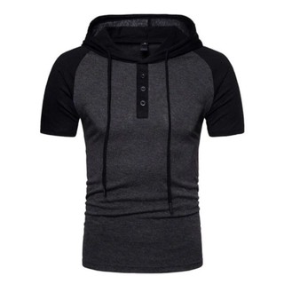 Camisa Masculina Camiseta Polo Slim Algodão Capuz Verão - Diverse Estilos (4)