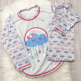 Pijama Longo de Frio Inverno Fechado Feminino Adulto Manga Comprida e Calça Comprida Promoção (1)