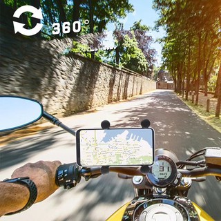 Suporte De celular para Moto Motocicleta com Carregador Usb Gps Articulado Pinca Aranha Aluminio