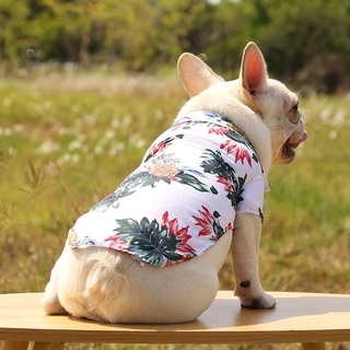TEAK Coco Camisas Do Animal De Estimação Praia Cão Havaiano Pequeno Médio E Grande Cães Árvore Imprimir Respirável Pet Roupas De Verão/Multicolor (6)