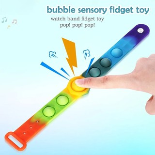 Pulseira It Toy Pop Fidget Pulseira Pop Bubble Sensorial
