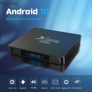 Nova Caixa De Tv Allwinner H313 X96Q Pro Stb 4k Android Tv Box (Organizador)