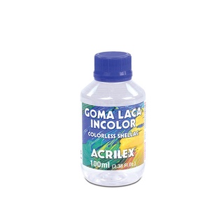 Goma Laca Incolor 100ml Acrilex - Artesanato - Joias - Unhas
