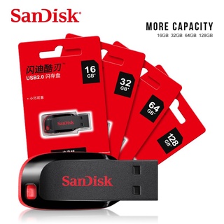 Garantia 100% original sandisk usb pen drive 128gb usb 2.0 memória vara 32gb 64gb 16gb pen drive cz50 memória pendrive