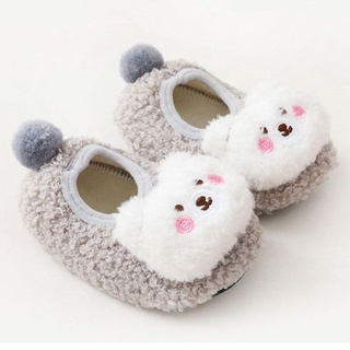 BOOMOON Mulitcolor Non-slip Fall/Winter Cute Cotton For Baby Boy Baby Girl Baby Floor Socks Toddler Shoes/Multicolor (7)