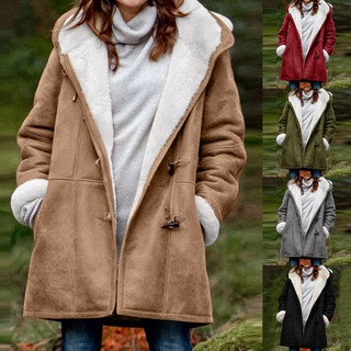 Mulheres Inverno Bolsos Com Capuz Casaco De Pelúcia Feminino Casual Manga Comprida Brasão Jacket Plus Size 5xl (1)