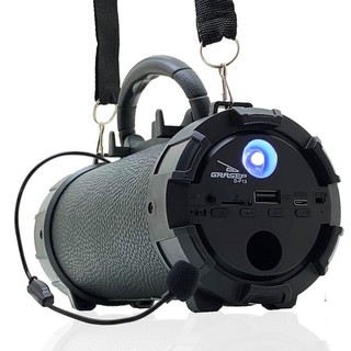 Caixa de Som Com Microfone Grasep Caixa de Som Bluetooth Portátil Amplificada Canhão Mp3 Usb P2 Pendrive Grasep D-p13 (7)