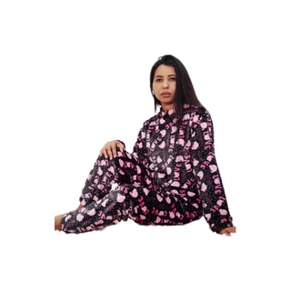 pijama inverno feminino blusa calça tecido super fofinho FLEECE (3)
