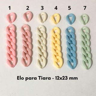 Elo de Acrílico para Tiaras 12x23 mm - com 25 gramas
