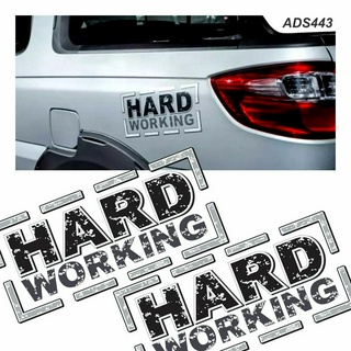 Adesivo Hard Working Fiat Strada Par