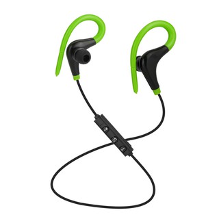 Fone De Ouvido Bluetooth 4.1 Esportivo Sem Fio De Corrida Estéreo Com Gancho Para Orelha / Fone De Ouvido Verde