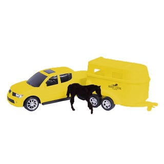 Carrinho Pick-up Rx L200 Haras - C/ Cavalo - Roma Brinquedos (4)
