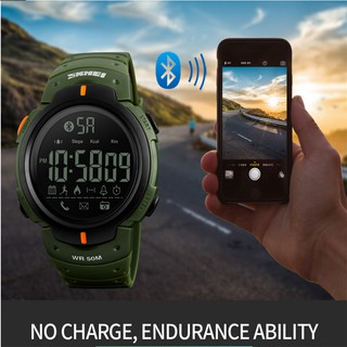 Relógio Skmei Masculino Bluetooth À Prova D 'Água Luminoso Com Pedômetro / Relógio Esportivo Masculino
