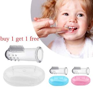 Escova de Dente Dedeira de Silicone Macio Infantil / Massageador de Borracha