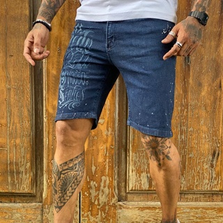 Bermuda Jeans Masculina Linha Premium com Lycra