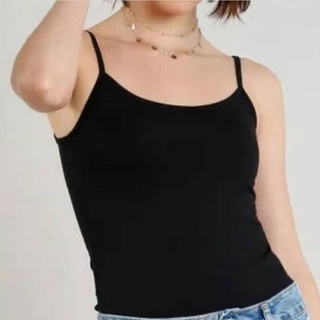 Blusa de Alcinha Lisa Feminina em Malha Viscolycra Verão - blusinha básica sem estampa