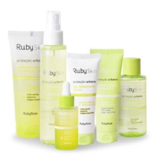 Kit Linha Ruby Skin Proteção Urbana Ruby Rose Facial (4 produtos) Anti Poluição