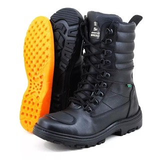 Coturno Militar Lançamento Sw Shoes Palmilha Em Gel