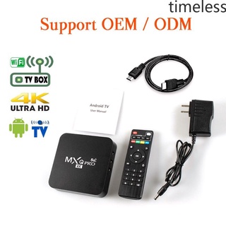 Mxq Pro Mxq Tv Pro Box 4k Hd 8 + 128gb / Wifi Android10.1 Smart Tv (5G) Sem Tempo