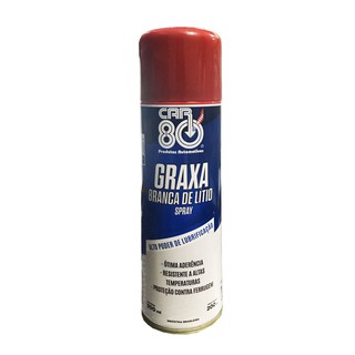 Spray Graxa Branca De Lítio 300ml Car80 proteção contra ferrugem