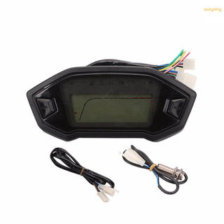 Ready in stock Universal Digital Gauge 7 Colors Tachometer Speedometer Odometer Gear Fuel Indicator for Motorcycle (4)