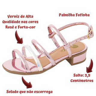 Sandália Infantil Feminina Salto Saltinho Promoção Oferta (9)