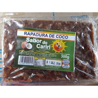 Rapadura de Coco sabor do cariri 100% natural rapadura com coco