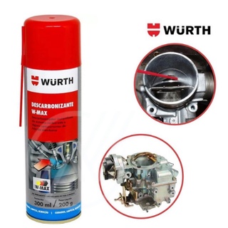 Descarbonizante W-Max Spray 300ml Wurth Limpa Bicos Injetores, Carburadores, Sistema de Admissão Tbi (4)