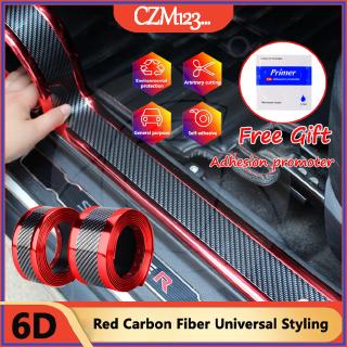 Adesivo Protetor da Entrada do Carro de Borracha e Fibra de Carbono Galvanizado 1m 5D 6D