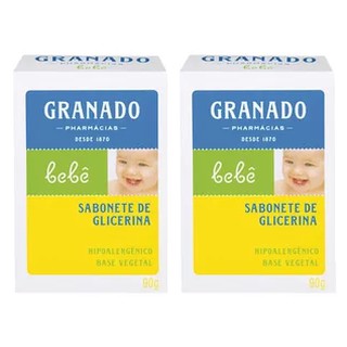 Kit com 2 unidades Sabonete GRANADO bebê 90g